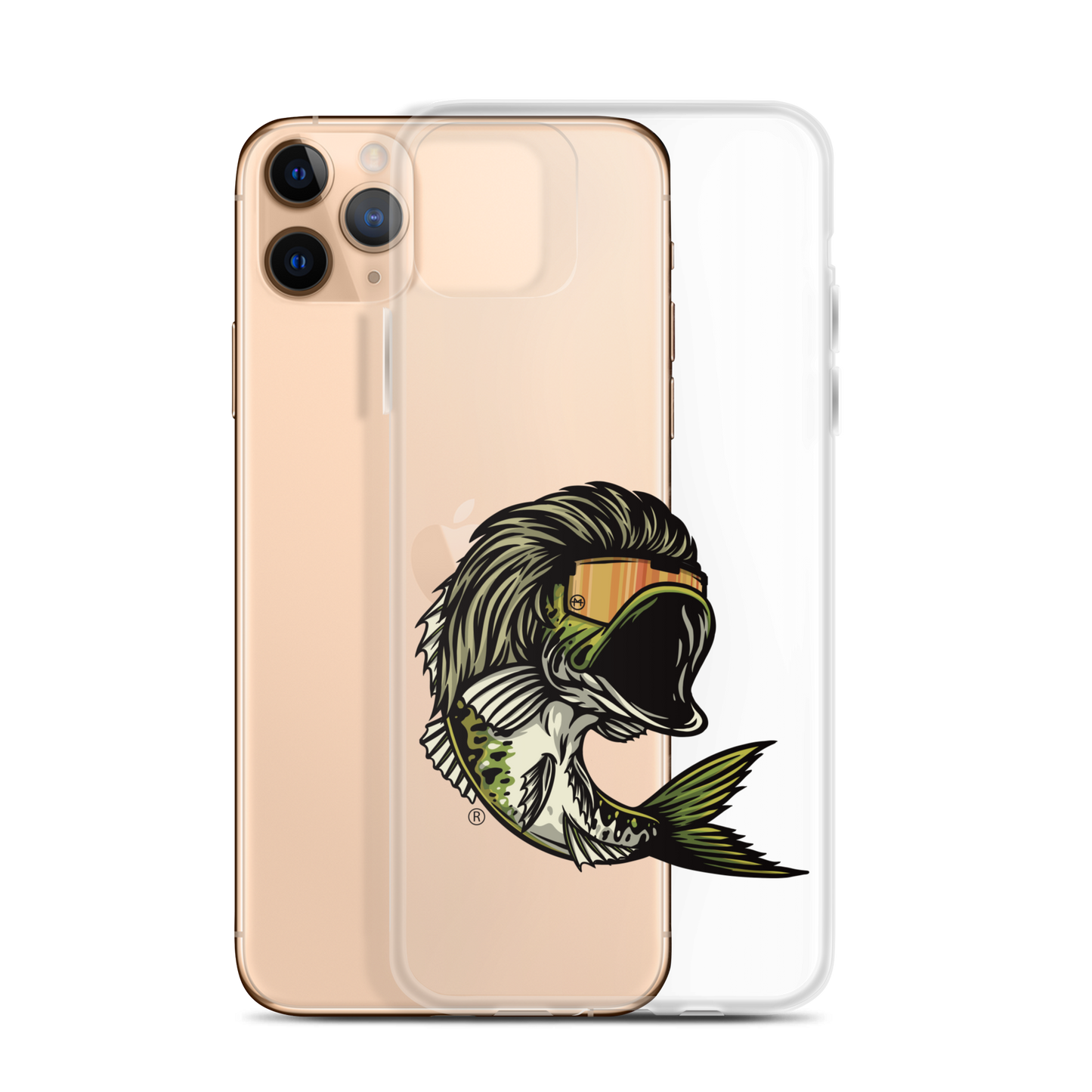 Bass Mullet iPhone Case - Clear