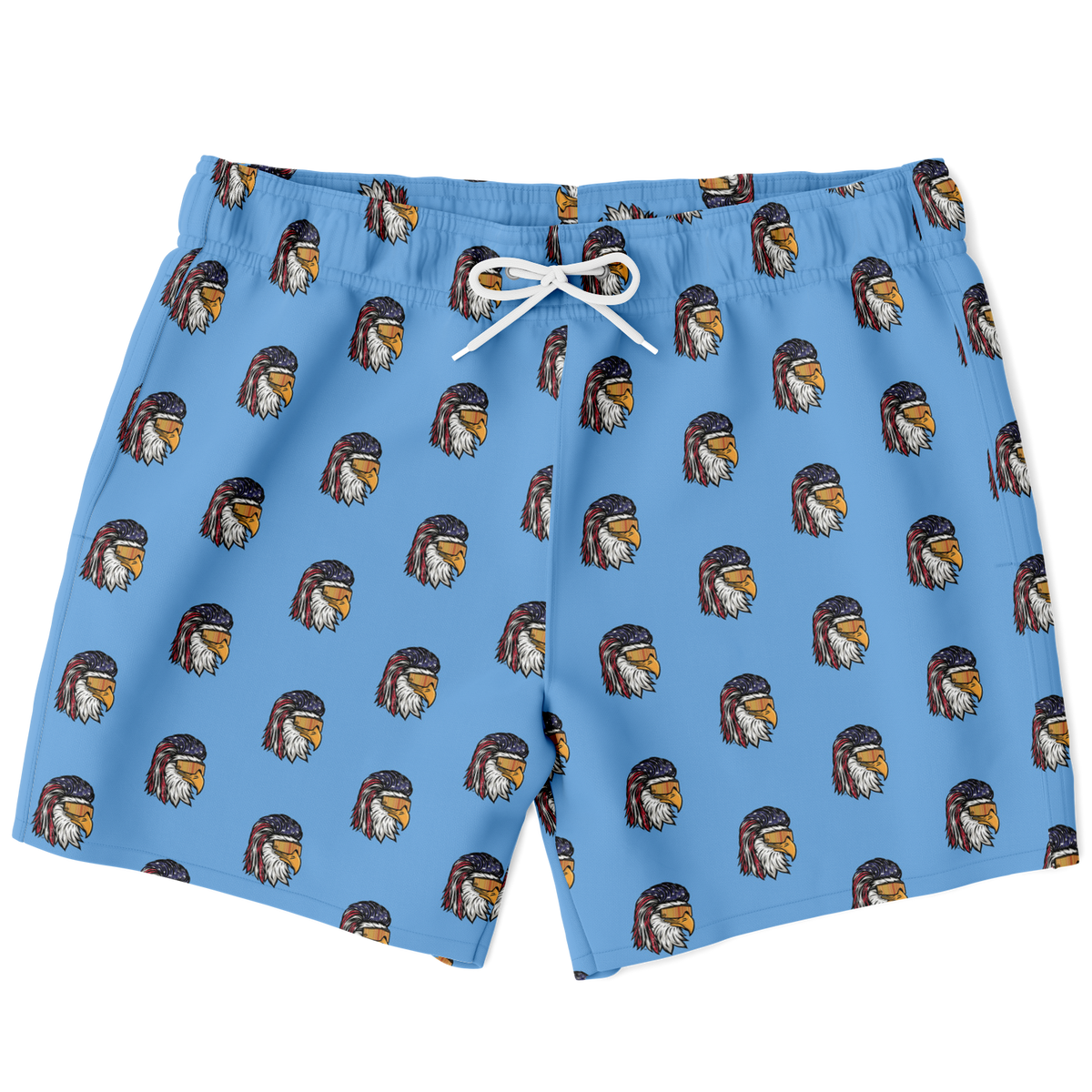 Eagle Mullet USA Swim Trunks Blue The Original Deer Mullet Shop