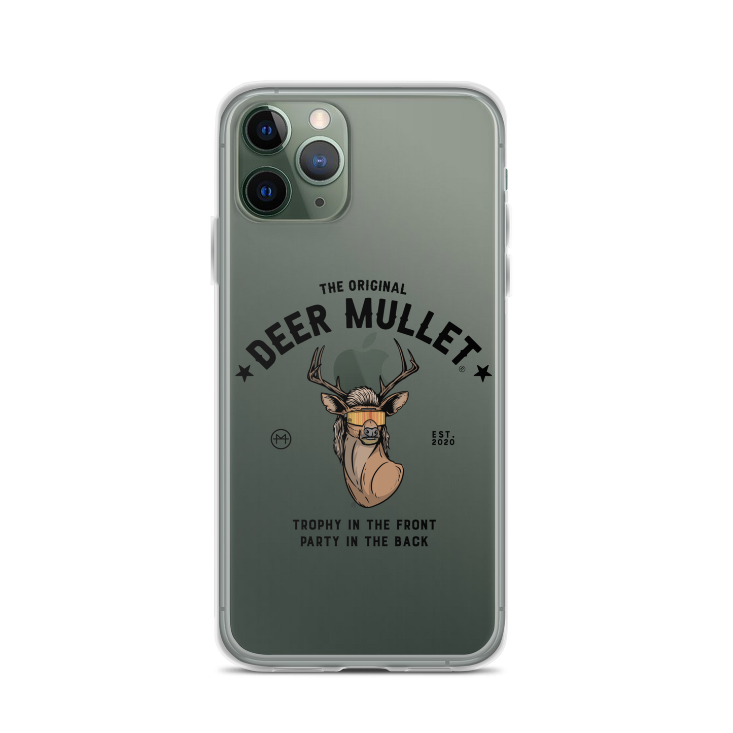 Deer Mullet Motto iPhone Case - Clear
