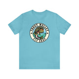 Trout Mullet Fly Shop Badge Tee