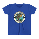 Trout Mullet Fly Shop Badge Youth Tee