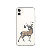 Deer Mullet Standing iPhone® Case - Clear