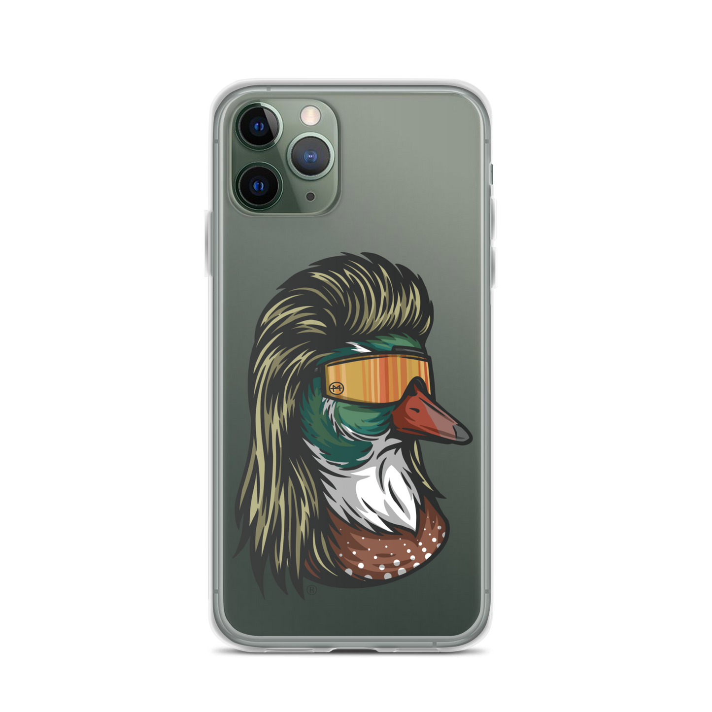 Duck Mullet iPhone Case - Clear