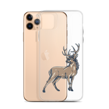 Deer Mullet Standing iPhone® Case - Clear