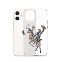 Deer Mullet Cowboy iPhone® Case - Clear