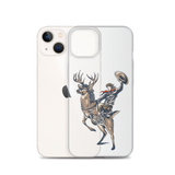 Deer Mullet Cowboy iPhone® Case - Clear