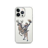 Deer Mullet Cowboy iPhone® Case - Clear