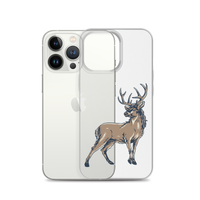 Deer Mullet Standing iPhone® Case - Clear