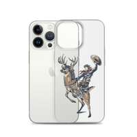 Deer Mullet Cowboy iPhone® Case - Clear