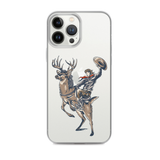 Deer Mullet Cowboy iPhone® Case - Clear