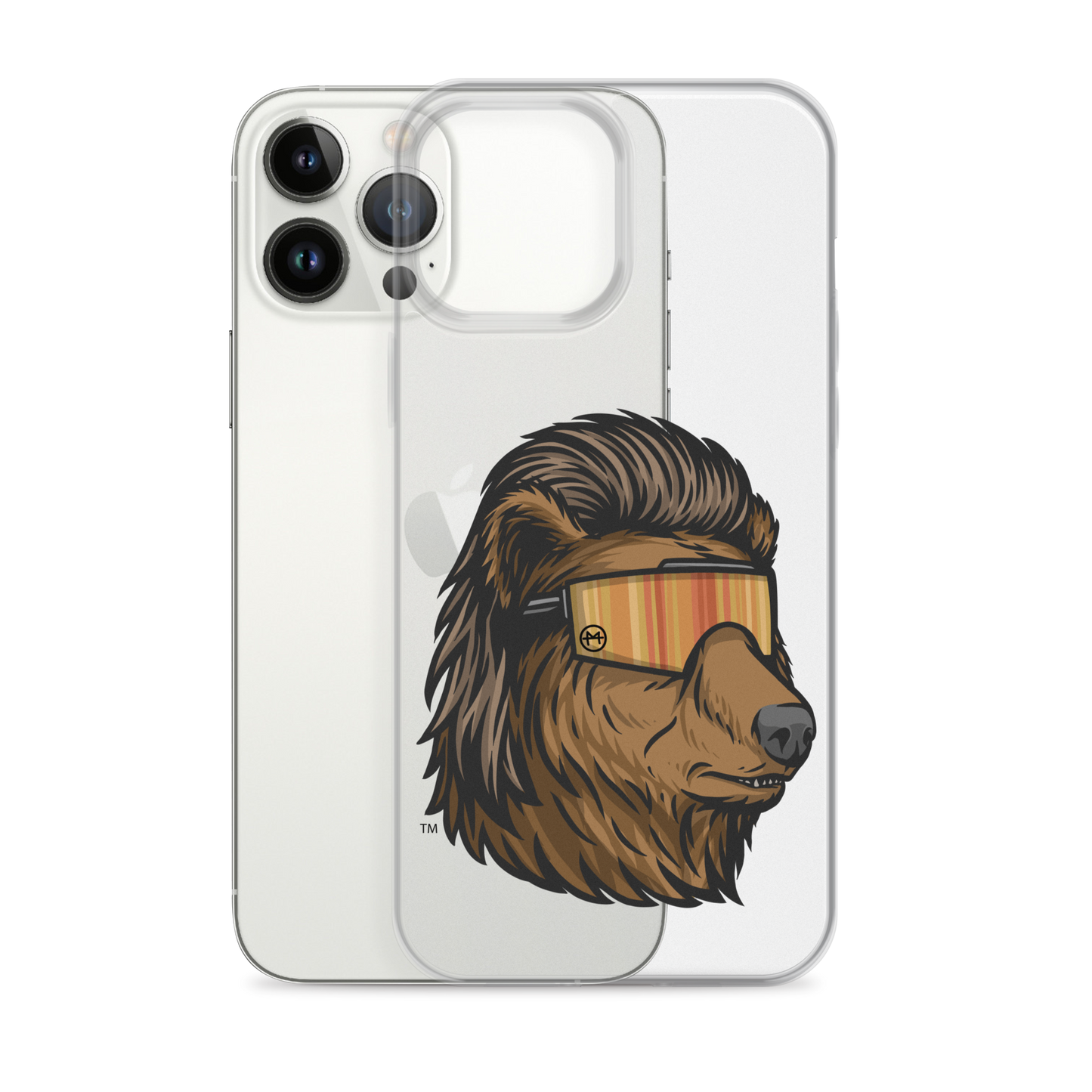 Bear Mullet iPhone Case - Clear