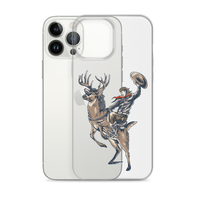 Deer Mullet Cowboy iPhone® Case - Clear