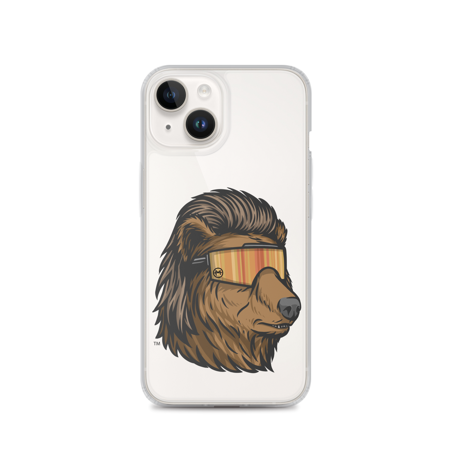 Bear Mullet iPhone Case - Clear