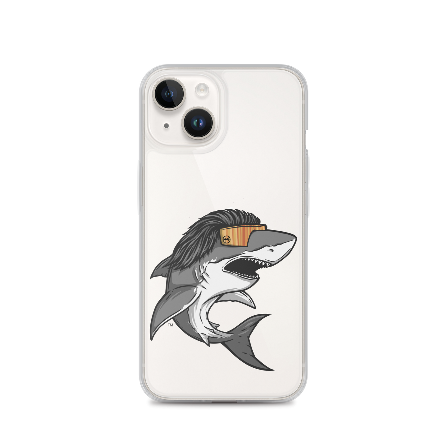 Shark Mullet iPhone Case - Clear