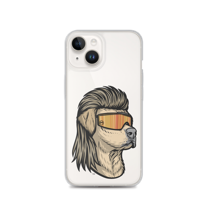 Yellow Lab Mullet iPhone Case - Clear