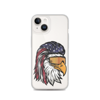 Eagle Mullet USA iPhone Case - Clear