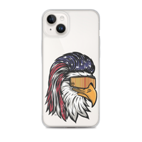 Eagle Mullet USA iPhone Case - Clear