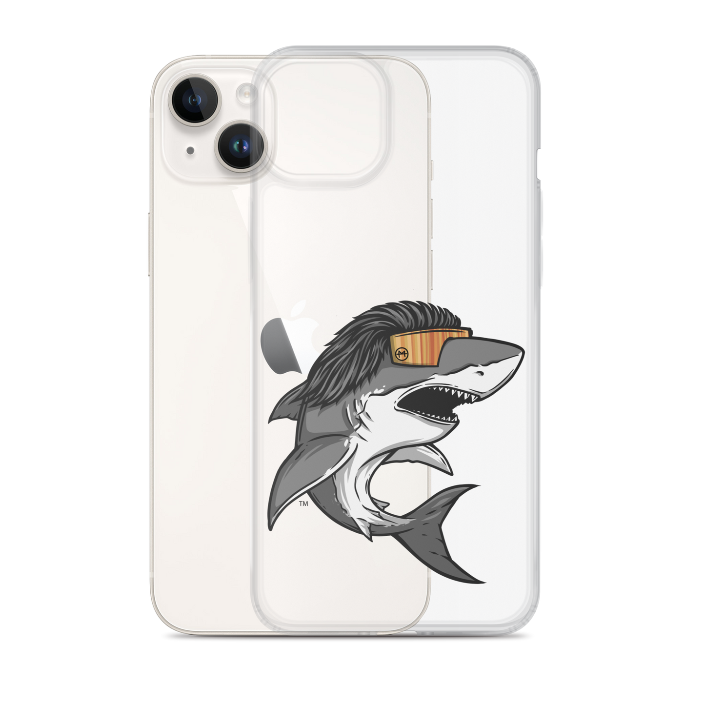 Shark Mullet iPhone Case - Clear