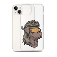 Chocolate Lab Mullet iPhone Case - Clear