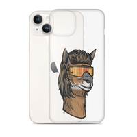 Llama Mullet iPhone Case - Clear