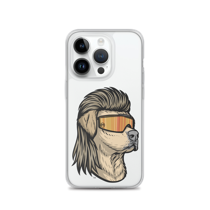 Yellow Lab Mullet iPhone Case - Clear