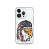 Eagle Mullet USA iPhone Case - Clear