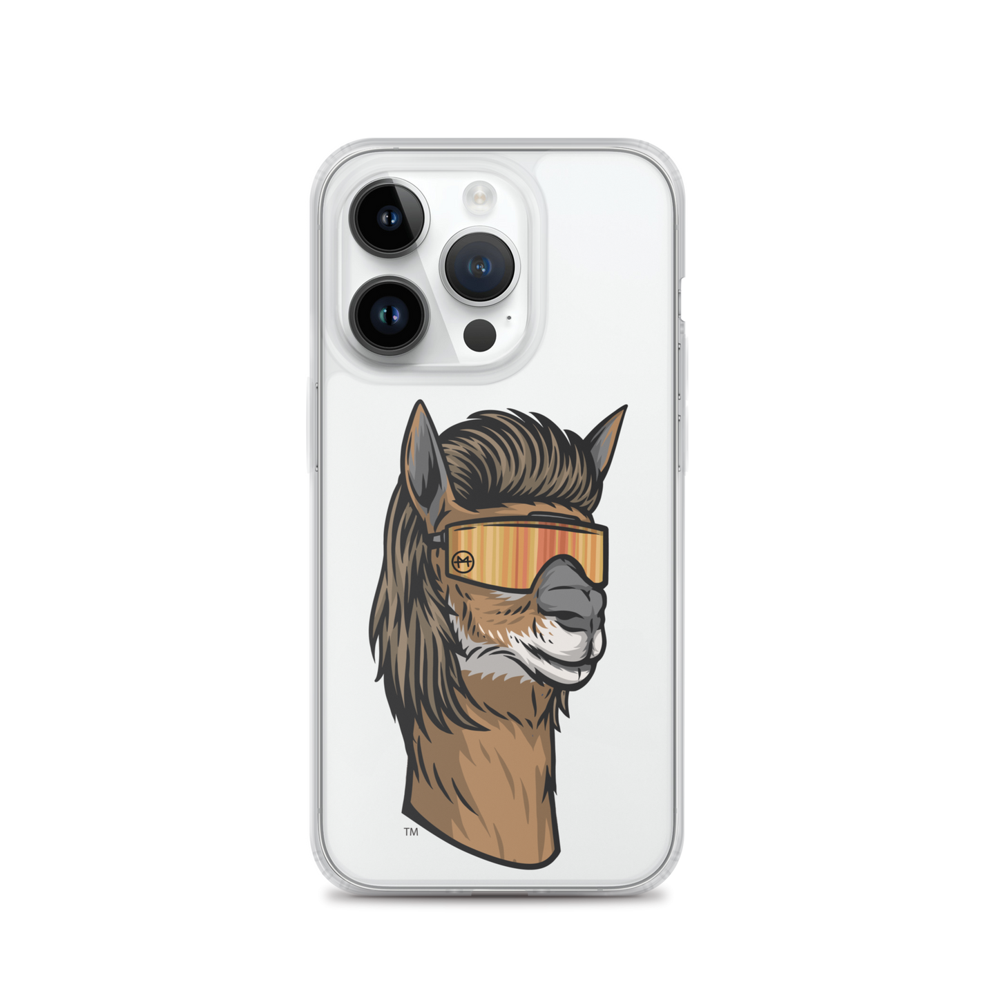 Llama Mullet iPhone Case - Clear