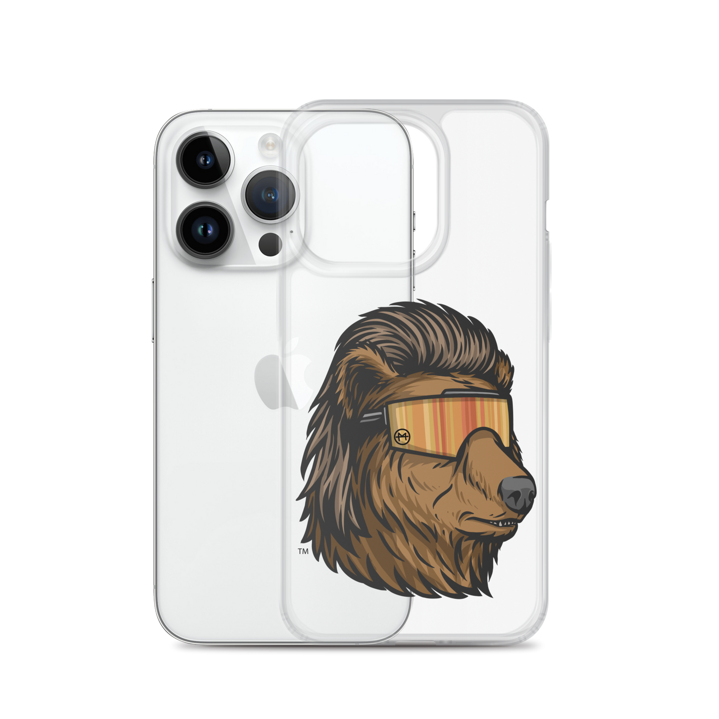 Bear Mullet iPhone Case - Clear