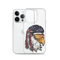 Eagle Mullet USA iPhone Case - Clear