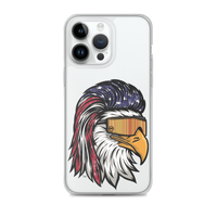 Eagle Mullet USA iPhone Case - Clear