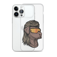 Chocolate Lab Mullet iPhone Case - Clear