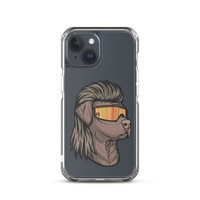 Chocolate Lab Mullet iPhone Case - Clear