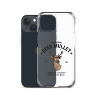 Deer Mullet Motto iPhone Case - Clear