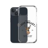 Deer Mullet Motto iPhone Case - Clear