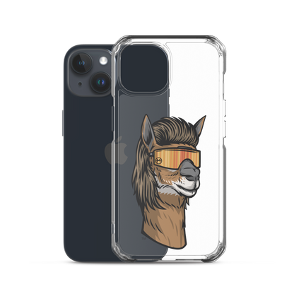 Llama Mullet iPhone Case - Clear