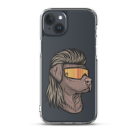 Chocolate Lab Mullet iPhone Case - Clear