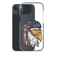 Eagle Mullet USA iPhone Case - Clear