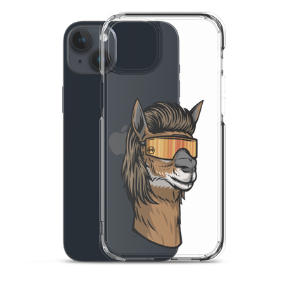 Llama Mullet iPhone Case - Clear