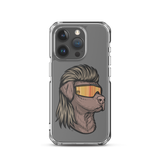 Chocolate Lab Mullet iPhone Case - Clear