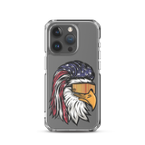 Eagle Mullet USA iPhone Case - Clear