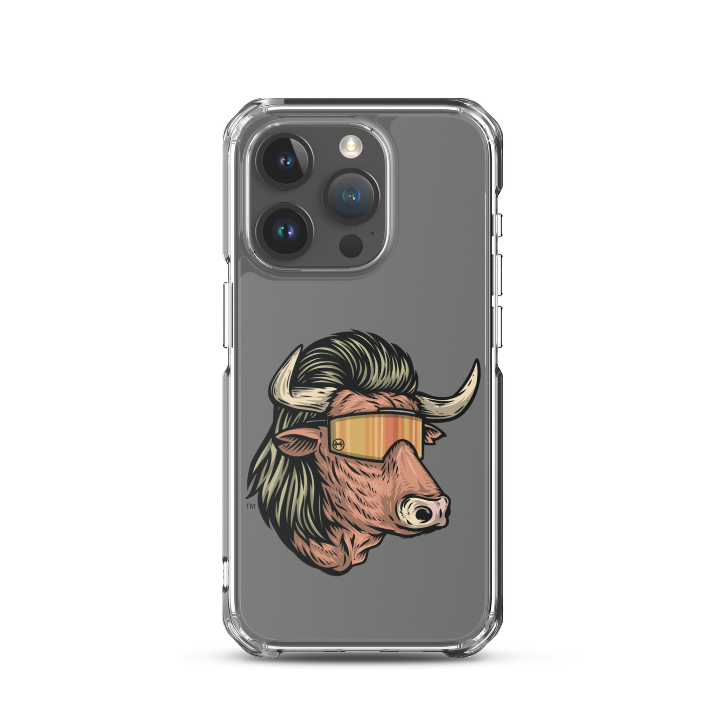 Bull Mullet iPhone Case - Clear