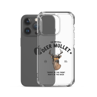 Deer Mullet Motto iPhone Case - Clear