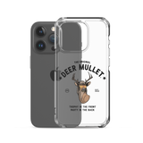 Deer Mullet Motto iPhone Case - Clear