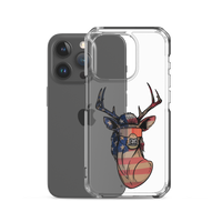 Deer Mullet USA 2.0 iPhone Case - Clear