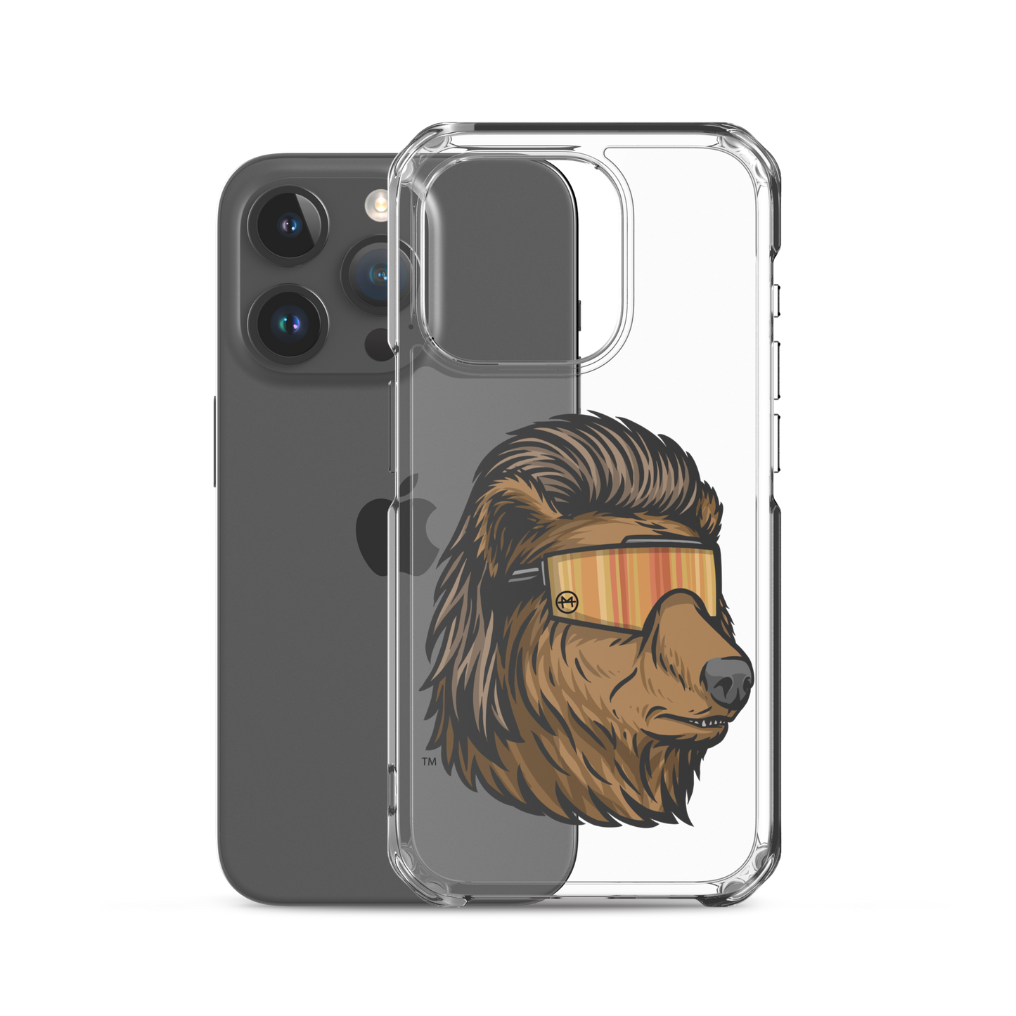 Bear Mullet iPhone Case - Clear