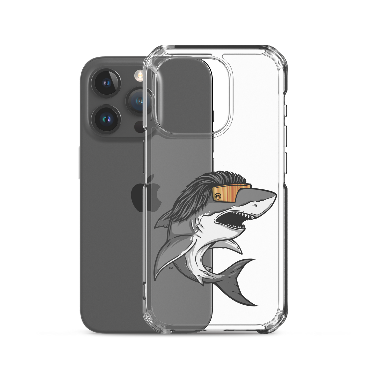 Shark Mullet iPhone Case - Clear