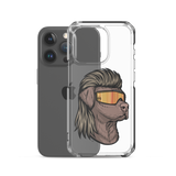 Chocolate Lab Mullet iPhone Case - Clear