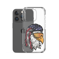 Eagle Mullet USA iPhone Case - Clear