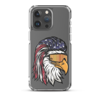 Eagle Mullet USA iPhone Case - Clear