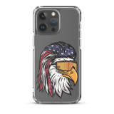 Eagle Mullet USA iPhone Case - Clear